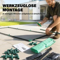 Outsunny Kas tomatenkas plantenkas met raam koude kas kweekkas groen(m-6)