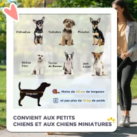 PawHut Poussette pour chien animaux de compagnie pliable 4 roues EVA guidon réglable panier 76,5 x 52 x 95 cm(m-4)
