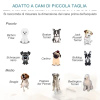 PawHut Cuccia per Cani da Interni, Divano per Gatti e Cani di Taglia Piccola e Media Max. 15kg, Verde Petrolio 70x50.5x25.5cm(m-7)