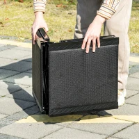 PawHut Rampă pliabilă pentru câini, cu suprafață antiderapantă din MDF și aluminiu, 158x43,5x2,5 cm, negru(m-9)