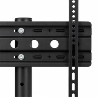 HOMCOM Mobiele tv-standaard op wielen voor 32-75 inch, kantelbaar en in hoogte verstelbaar, met vergrendelbare wielen, zwart(m-11)