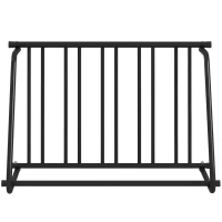 DURHAND Fietsenrek voor 3 fietsen, weerbestendig, extra bevestiging, 114 x 58 x 75 cm, Zwart(m-10)
