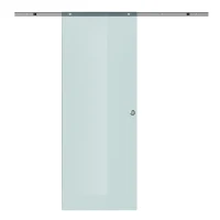 HOMCOM Glasschiebetür Schiebetür Glastür Zimmertür Mattglas 775 x 2050 mm(m-1)