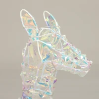 Outsunny 3-Piece Lighted Reindeer Family Set, Iridescent Outdoor Christmas Decoration, Deer Family with 8 Modes, Daily Timer(m-10)