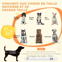 PawHut Cage pour chien meuble cage chien interieur table d'appoint multi-usages avec double porte et coussin(m-4)
