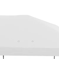 Outsunny Faltpaviljoen Tuinpaviljoen Partytent, inklapbaar, weerbestendig, 5,9 m x 2,95 m x 2 m, Wit(m-8)