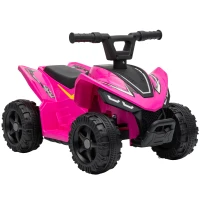 AIYAPLAY ATV Electric pentru Copii 18-48 Luni, 6V, 2 km/h, Sarcină 25 kg, Fuchsia(m-1)