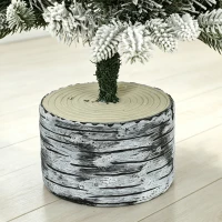 HOMCOM Kunstkerstboom 90 cm met 50 leds, 240 takpunten, sneeuwlook en voet van magnesiumoxide(m-11)