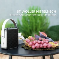 Outsunny Tuinmeubelset Rattan Loungeset met Hoekbank, Tafel en Kussens voor 6 Personen Donkergrijs(m-7)
