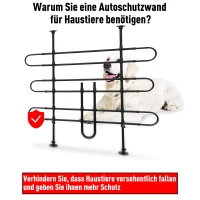 PawHut Schutzgitter Auto Hundegitter Hundeschutzgitter Trenngitter Gepäckgitter (Modell 2)(m-4)