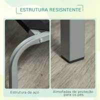 PawHut Cama Elevada para Cães e Gatos Cama Transpirável para Animais de Estimação com 130x90x20 cm Preto(m-5)