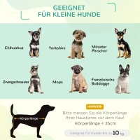 Huisdierenbed met luifel verhoogd hondenbed hondenligbed ademend taft-stof(m-7)