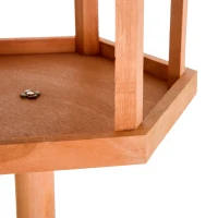 PawHut Wooden Bird Table for the garden Feeding Station, 153Hcm(m-8)