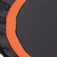 HOMCOM Trampoline voor kinderen en volwassenen, tuintrampoline, yoga, 100 kg draagvermogen, staal, zwart, Ø 101,6 x 25 H cm(m-9)