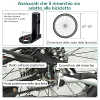 PawHut Carrello per Cani con Reti protettive, Bandierine e Catarifrangenti, 130x73x94 cm, Blu e Grigio(m-5)