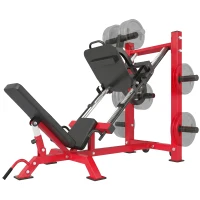 SPORTNOW Beinpresse Heimtraining Beintraining Krafttraining Unterkörper Quadrizeps Gesäßmuskeln Oberschenkel Fitnessgerät(m-12)
