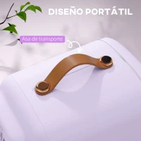HOMCOM Nevera Pequeña Extrasilenciosa 4L 9V/240V para Enfriar y Calentar Mini Frigorífico 20,3x26,3x28 cm Violeta(m-6)