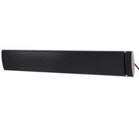 Outsunny Buitenverwarming 2400 W straalkachel kachel wandmontage tuinterras alu(m-11)
