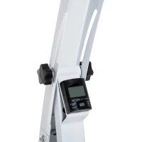 HOMCOM Hometrainer voor senioren bewegingstrainer pedaaltrainer armen en benen staal wit(m-9)