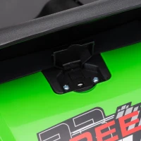 AIYAPLAY Elektrische skelter voor kinderen 12V met 2 motoren, 4-voudig verstelbare zitting, soft-start, EVA-wielen en led-koplampen(m-12)