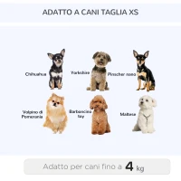 PawHut Trasportino Zaino 2 in 1 per Cani e Gatti con Tasche e Maniglia Telescopica, 42x25x55cm, Blu(m-8)