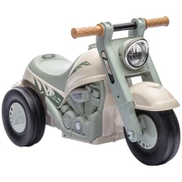 AIYAPLAY Rutschauto, Motorrad-Design, Musik und Seifenblasen, für 2-5 Jahre, Cremeweiß(m-1)