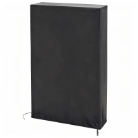 SPORTNOW Copertura Tavolo da Ping Pong 257x153x5 cm in Polietilene Nero con Fibbie e Cerniere incluse(m-12)