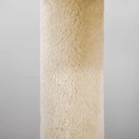 PawHut Copac pentru Zgâriat pentru Pisici Adulte cu Cușcă Spațioasă și Platformă, 104 cm, Alb Crem(m-7)