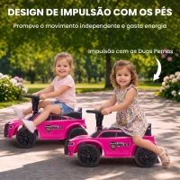 AIYAPLAY Carro Andador de Polícia para Crianças 18-36 Meses com Luz, Música e Arrumação, 65x29,5x36 cm, Rosa(m-6)