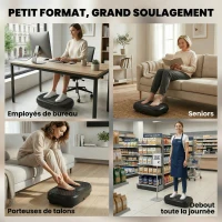 SPORTNOW Plateforme Vibrante Fitness Appareil de Musculation 200W Plaque Vibrante 120 Vitesse 5 Programmes Perte de Poids Noir(m-11)
