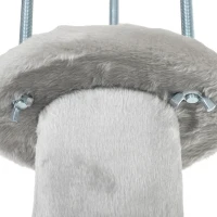 PawHut Plafondhoge krabpaal 230–260 cm, verstelbaar, met 5 niveaus, 3 dikke sisalpalen en sisal krabmat(m-13)