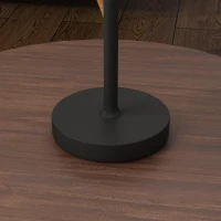 HOMCOM Lámpara de Mesita de Noche Inalámbrica con Luces LED Lámpara de Mesa USB-C Recargable 3 Colores Ø11,2x36,5 cm Negro(m-9)