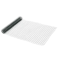 PawHut Rete Metallica da Giardino con Rivestimento in PVC per Recinzioni da Esterno, 500x91cm, Verde(m-10)