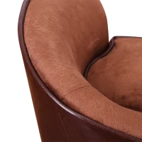 PawHut Dog Sofa Bed for XS-Sized Dogs, Pet Couch with Removable Soft Cushion, Cat Sofa Lounge with Back Pocket, Thick Sponge, Wooden Frame(m-8)