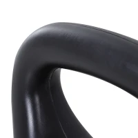 HOMCOM Kettlebell 8kg per Sport e Fitness con Base Piatta e Impugnatura, Kettlebell Pesi per Allenamento Home Gym Casa e Palestra, 22x17x24 cm, Nero(m-8)