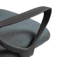 Vinsetto Ergonomische Bureaustoel met Armleuningen en Verstelbare Voetensteun, Mesh Bekleding Grijs(m-9)
