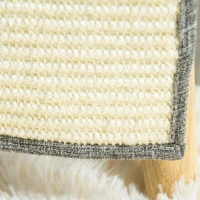 PawHut Set 2 Tiragraffi per Gatti da Divano in Sisal e Poliestere, 130x45cm - Grigio(m-9)