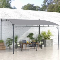 Outsunny 3 x 4m Metal Frame Pergola - Grey(m-10)
