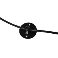 HOMCOM plafondlamp kroonluchter met 6 verstelbare armen 6 lampen in spinvorm(m-9)