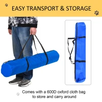 PawHut Dog Agility Training Equipment Dog Play Run Obedience Training Set Adjustable (Poles)(m-4)