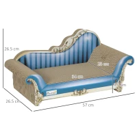 PawHut 2-in-1 Cat Scratching Board with Catnip for Indoor Cats, 26.5 x 57 x 26.5cm, Blue(m-3)