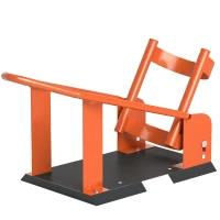 HOMCOM Motorstandaard voor 38,1-53,34 cm, 381-533,4 mm voorwiel, verstelbare wielklem 816,5 kg draagvermogen Oranje(m-10)