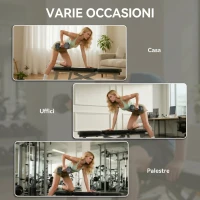 HOMCOM Set di Manubri Palestra da 2x12.5 kg Esagonale, Pesi per Palestra con Impugnatura Zigrinata Antiscivolo, Nero(m-6)