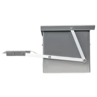 PawHut Comedouro para Aves de 8,5L de Capacidade Comedouro para Galinhas com Abertura Automática com Pedal 56x37x18,5cm Prata(m-9)