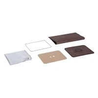HOMCOM Wäschekorb schmal mit Deckel 72L Wäschesammler mit Griff, herausnehmbarer Wäschesack, Wäschebox für Waschküche Schlafzimmer Badezimmer, Dunkelbraun(m-7)