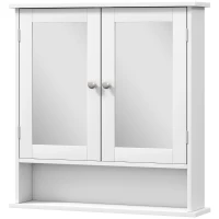 kleankin Bathroom Wall Storage Cabinet - White(m-11)