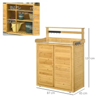 Outsunny tuinkast gereedschapsschuur(m-3)