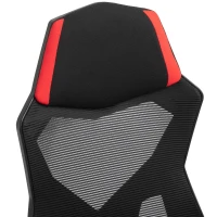 Vinsetto Ergonomische kantoorstoel gamestoel draaistoel met voetsteunen polyester zwart(m-9)