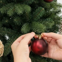 HOMCOM 7ft Artificial Christmas Tree with 2080 Realistic Tips, Hinged Xmas Tree with Wide Shape for Home Office, Green(m-13)