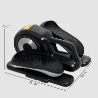 SPORTNOW Under Desk Electric Elliptical Machine for Home, Sit Down Pedal Exerciser for Seniors with 12 Programs, LCD Monitor, Compact with Remote Control & Non-Slip Pad(m-3)